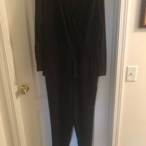 Black  dress Thakoon peplum jumpsuit.